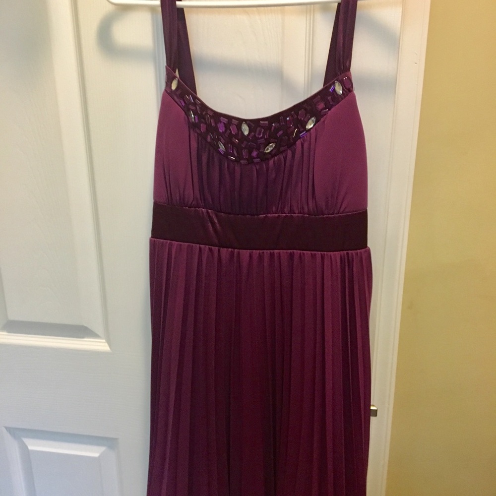 Pleated Purple Cocktail Dress
